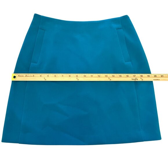 Banana Republic Womens Blue Pencil Skirt Size 6 Rear Zip Polyester/Spandex Blend - Picture 7 of 12